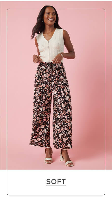 Moment Of Melodies Floral Pants  Blue  ShopperBoard
